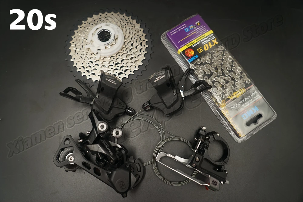Shimano DEORE M6000 20/30 скоростной переключатель Groupset без тормоза и коленчатого вала