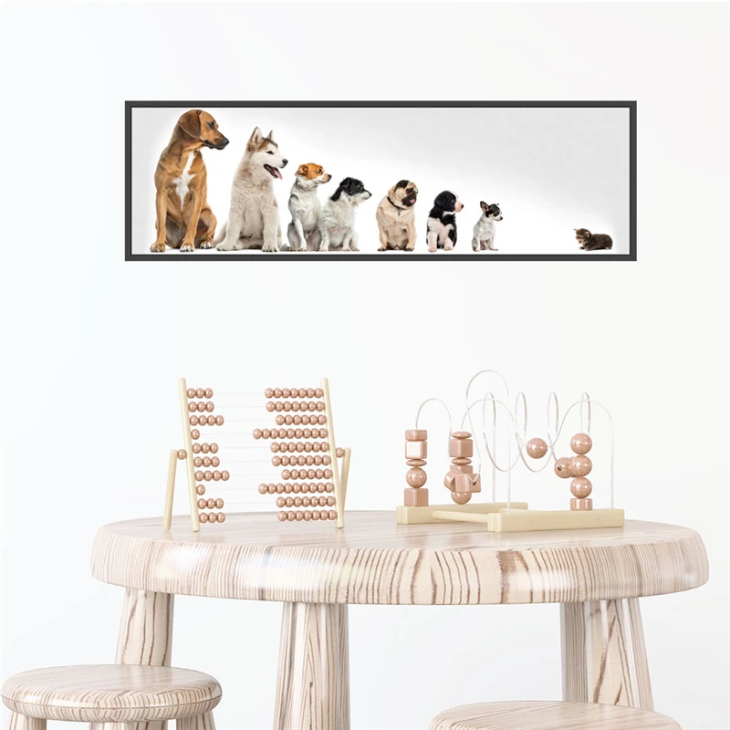 Vivid dogs Животные 30*90 см настенные наклейки домашний декор гостиная спальня
