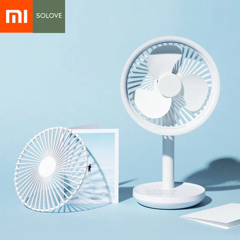 Настольный вентилятор Xiaomi SOLOVE 60 градусов встряхивание 27 регулировка высоты typec