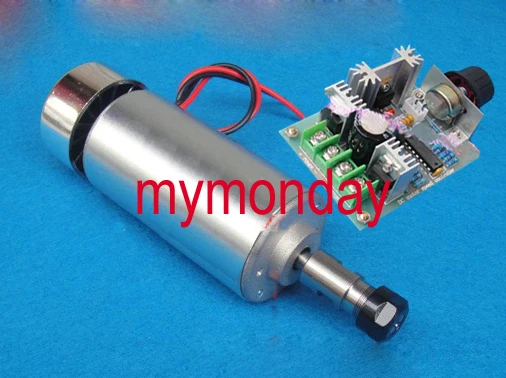 ER11 400 Вт DC 0.4KW мотор шпинделя воздушного охлаждения + регулятор скорости|spindle