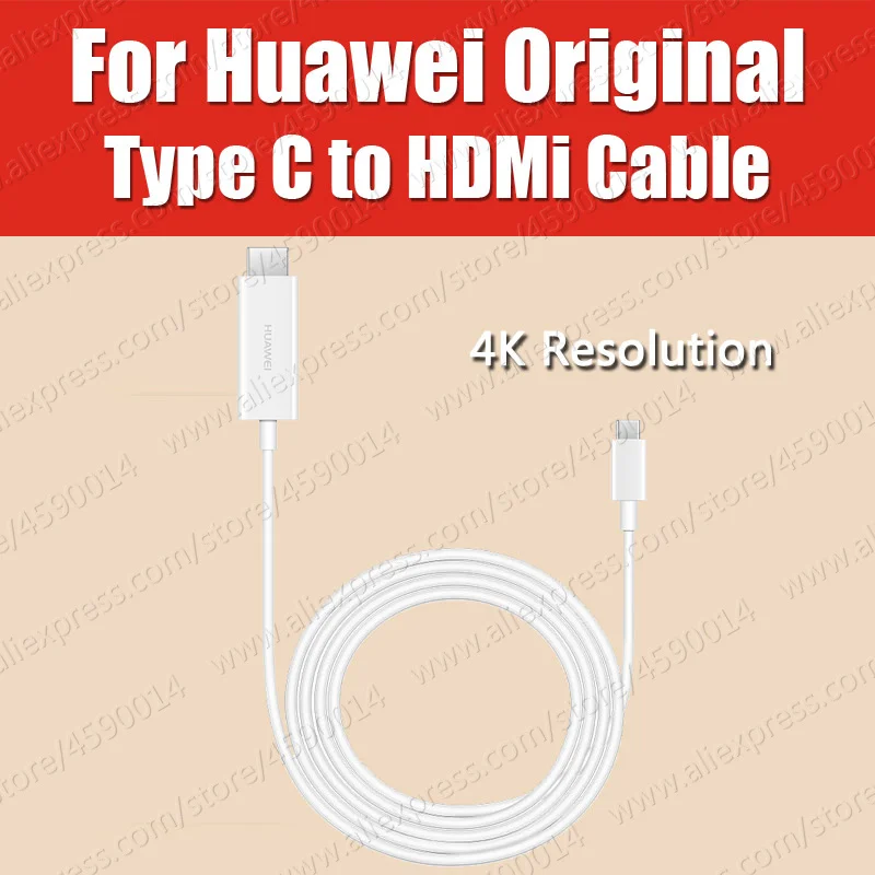 4K 1,5 м HUAWEI Простой проекционный кабель штекер USB C type C к HDMI mate 20 Pro X RS mate 10 Pro P20 Plus Note 10 mate book