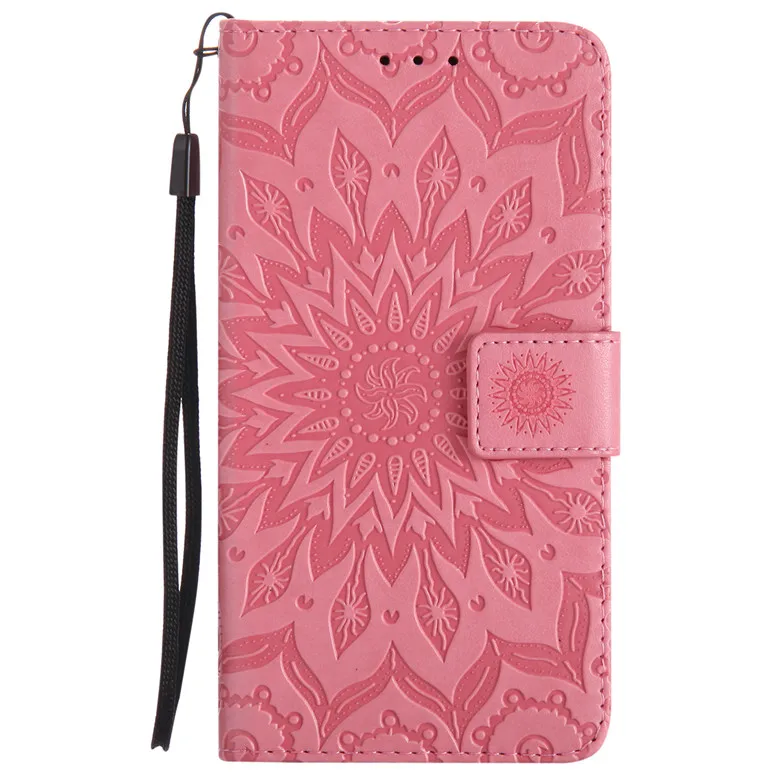 Pink Стиль; узор в виде подсолнухов из искусственной кожи чехол для ASUS ZB450KL X009D Zenfone Go ZB450 ZB 450 KL 450KL для ASUS XOO9D X009DD ASUS_X009D - Цвет: Pink