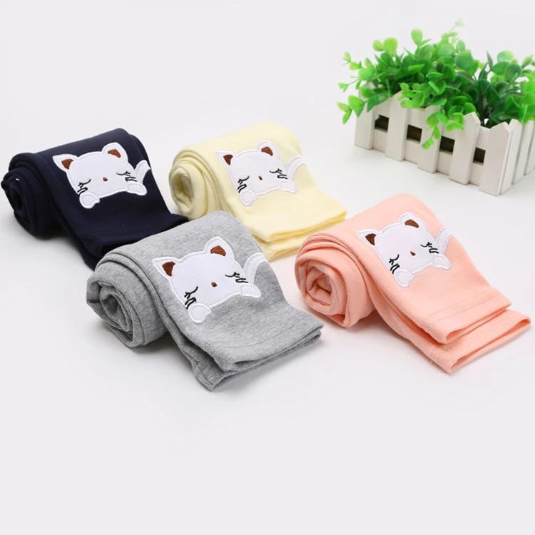 Весенне осенние Хлопковые Штаны на подкладке для девочек модные детские штаны с