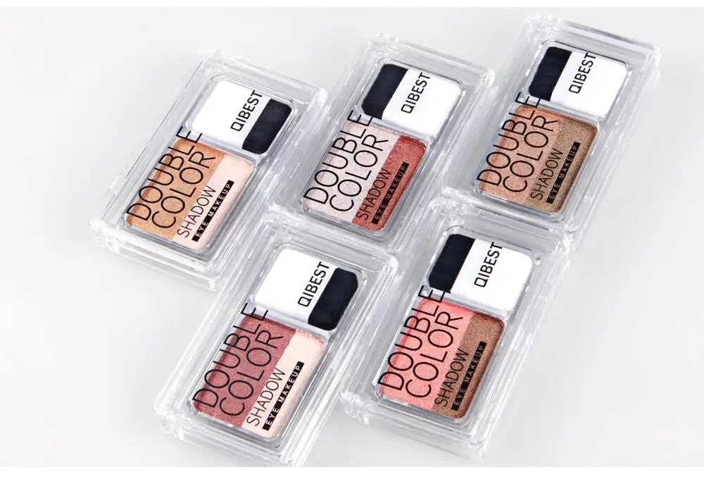 Двухцветные ленивые тени для век герметичные двухцветные градиентные