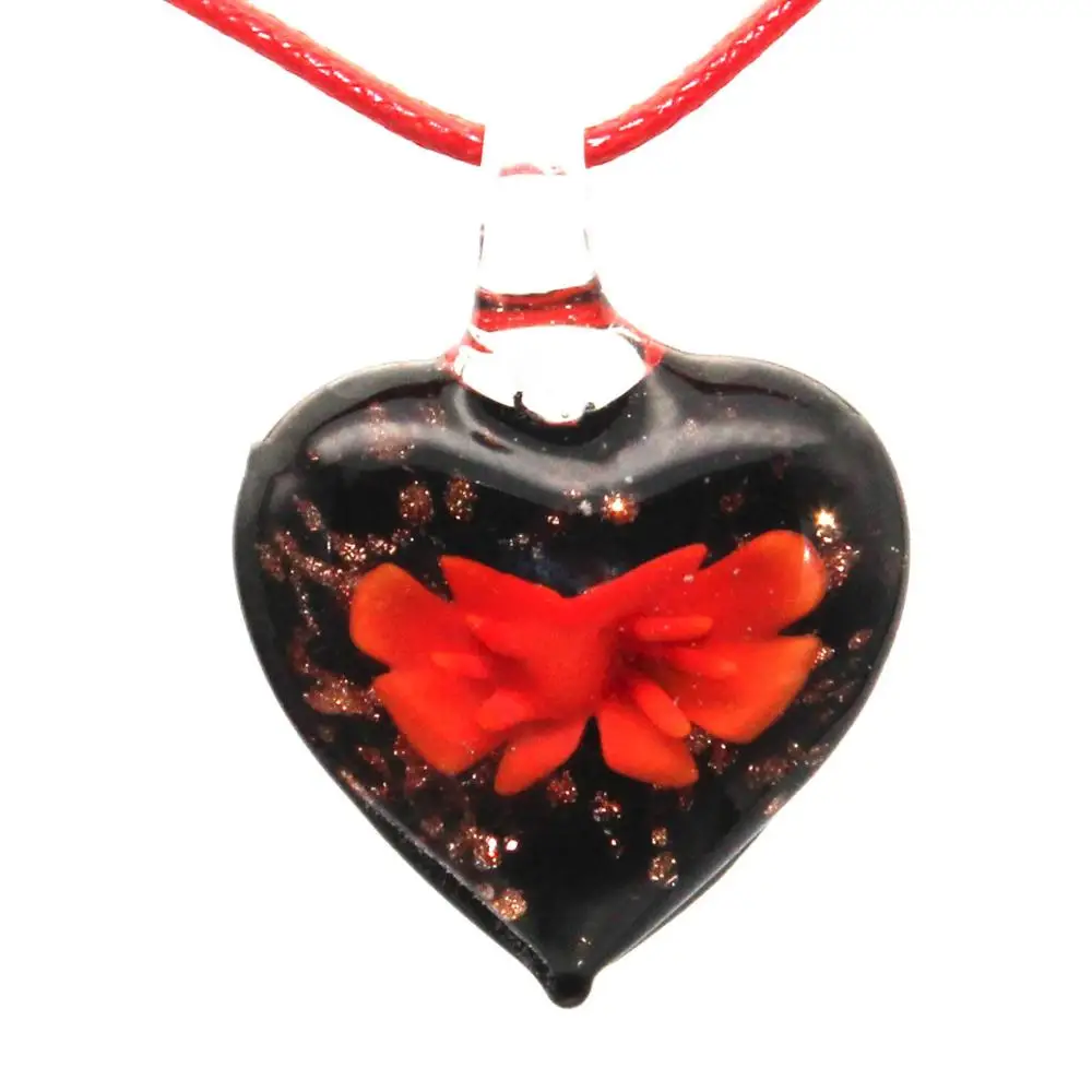 Стеклянные подвески из муранского стекла с изображением цветка стеклянные для