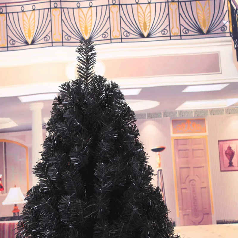 4 размера подвесные украшения снежинки Декор черная Рождественская елка набор