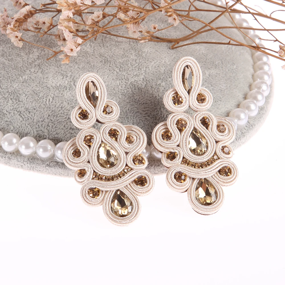 Женские длинные висячие серьги KPacTa популярные аксессуары ручной работы в