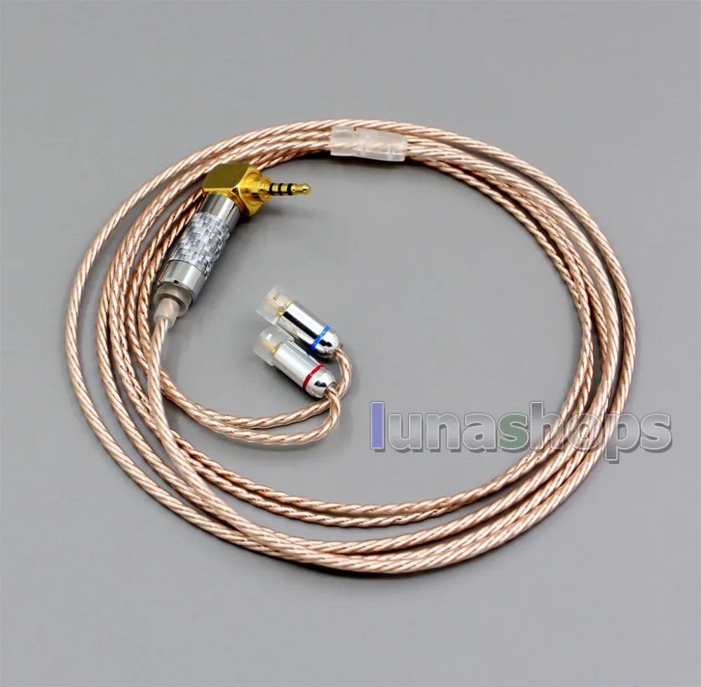 LN006373 Hi Res посеребренный XLR 3 5 мм 2 4 кабель для наушников Sennheiser IE8 IE8i IE80 IE80s
