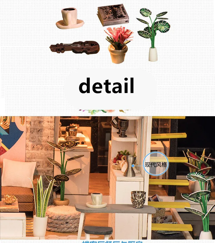 DIY вилла модель дома сборные игрушки дом замок игрушка для детского куклы bjd