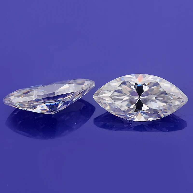 5x10 мм 1 карат EF Color VVS clearity Marquise Shape Moissanite Свободный Камень для ювелирных