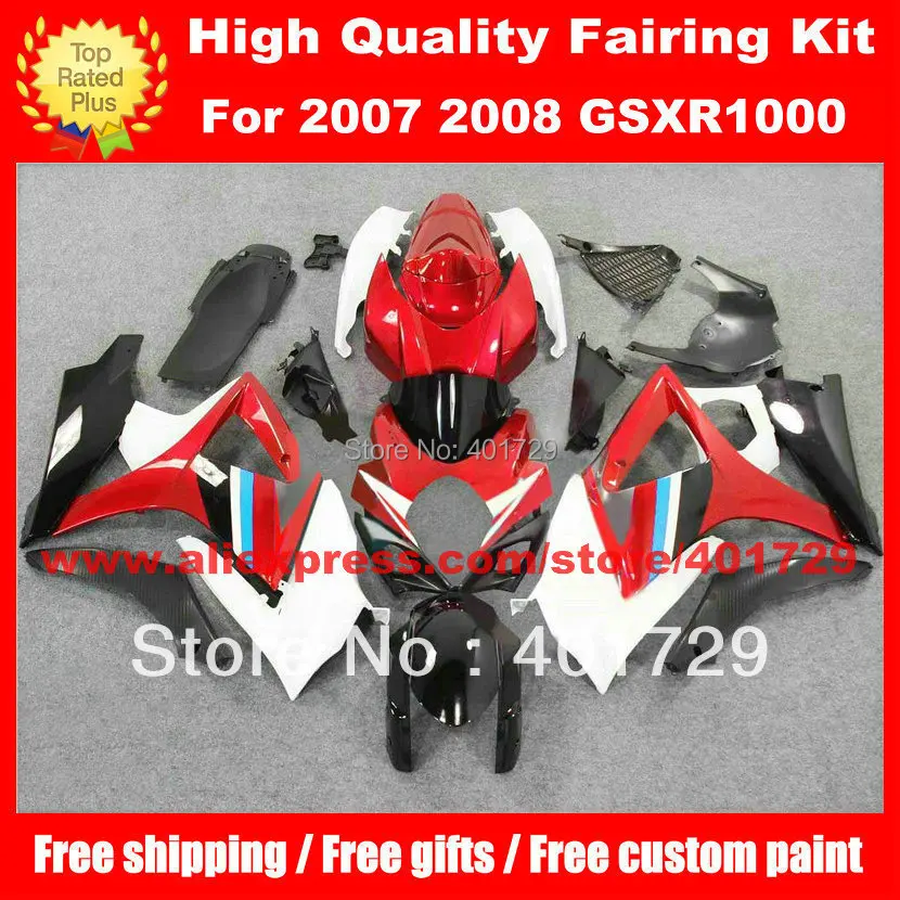 Кузов мотоцикла для Suzuki GSXR1000 2007 2008 Φ K7 07 08 набор разноцветных гоночных