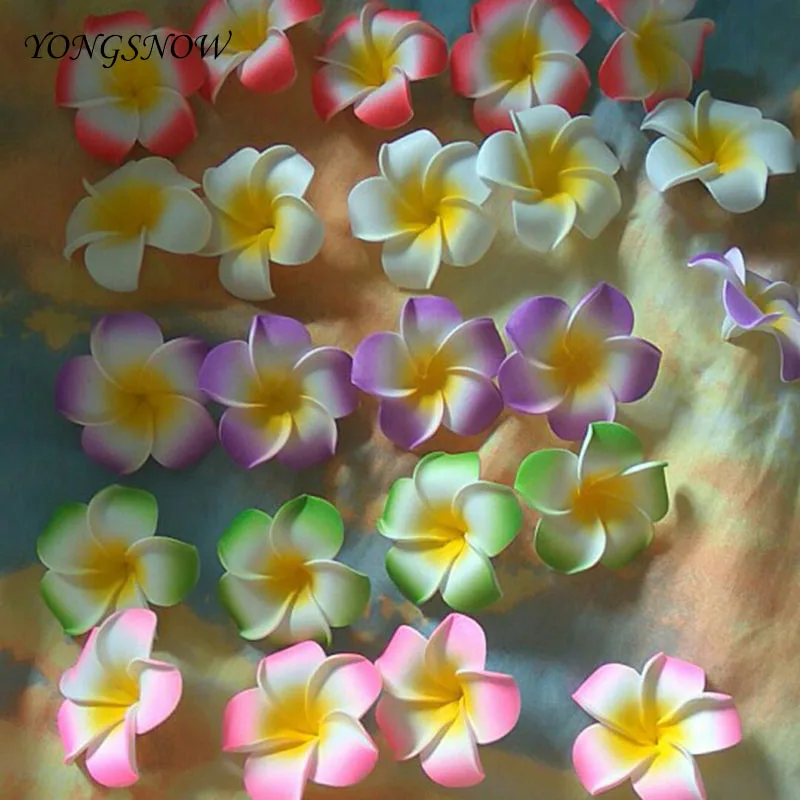 20 шт./лот Плюмерия PE Foam Frangipani искусственный цветок головной убор для дома и сада