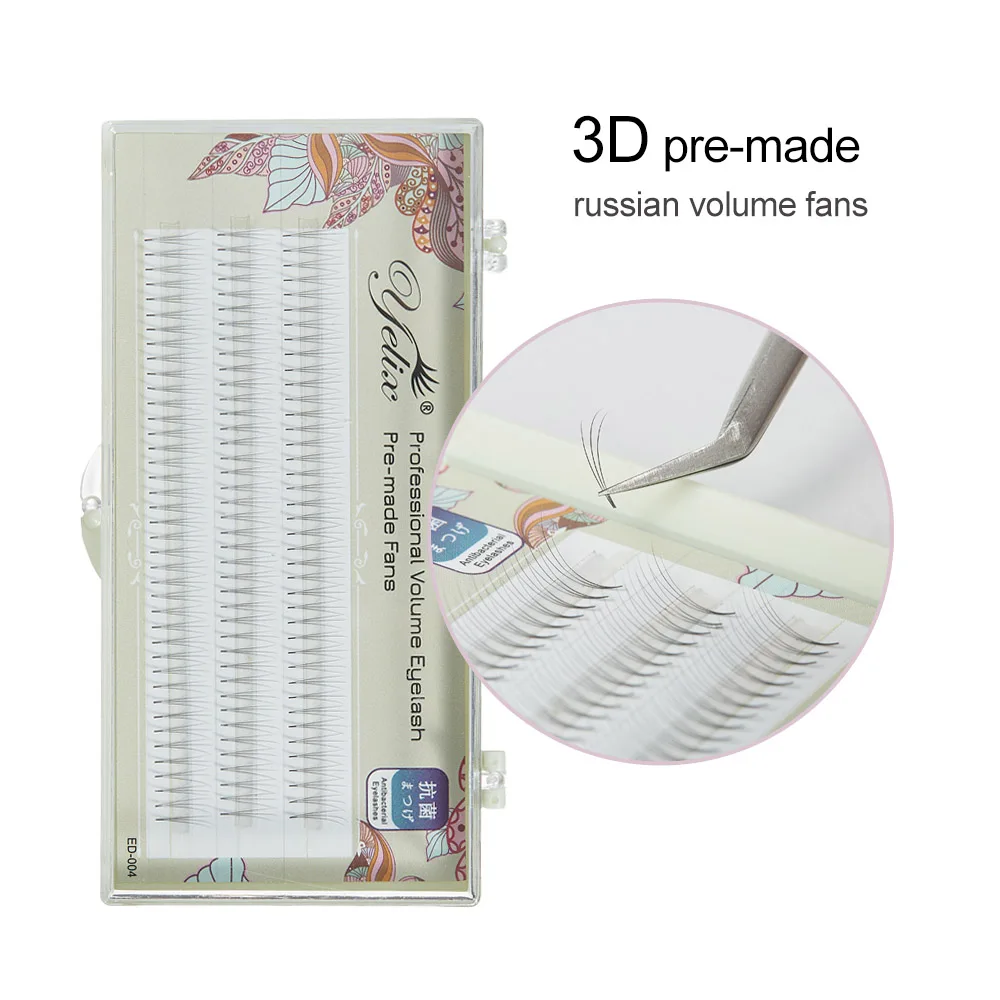 3D Yelix объемные ресницы для наращивания 2D 3D 4D 5D 6D натуральные короткие Кластерные ресницы 60 пучков предварительно изготовленные объемные вееры - Цвет: 3D