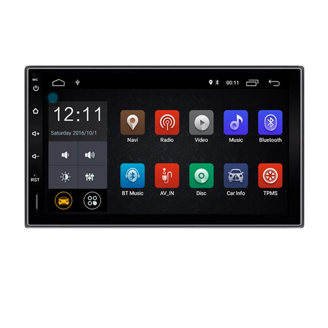 2 Din Android автомобильный Радио Стерео 7 дюймов Универсальный Автомобильный gps навигация Wifi Bluetooth USB DVR Радио Аудио плеер Автомобильный стерео плеер - Цвет: RM-CL0009