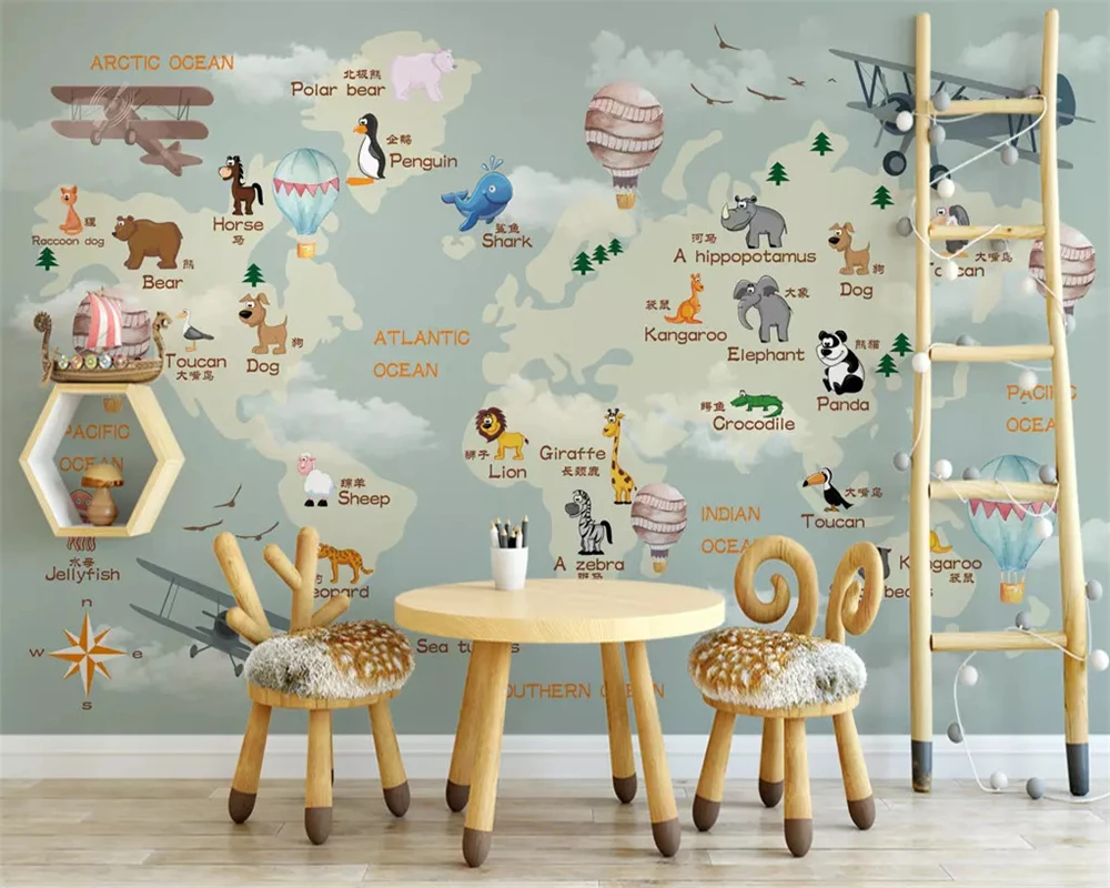 

beibehang Customized modern classic personality fashion green wall paper airplane sailing background papel de parede wallpaper