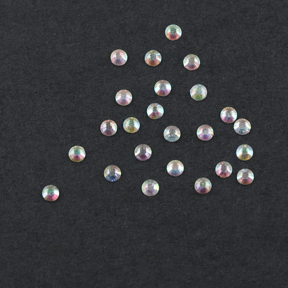 Смоляные Стразы для дизайна ногтей 2000 шт. 14 граней Круглые 3 мм бусины из горного