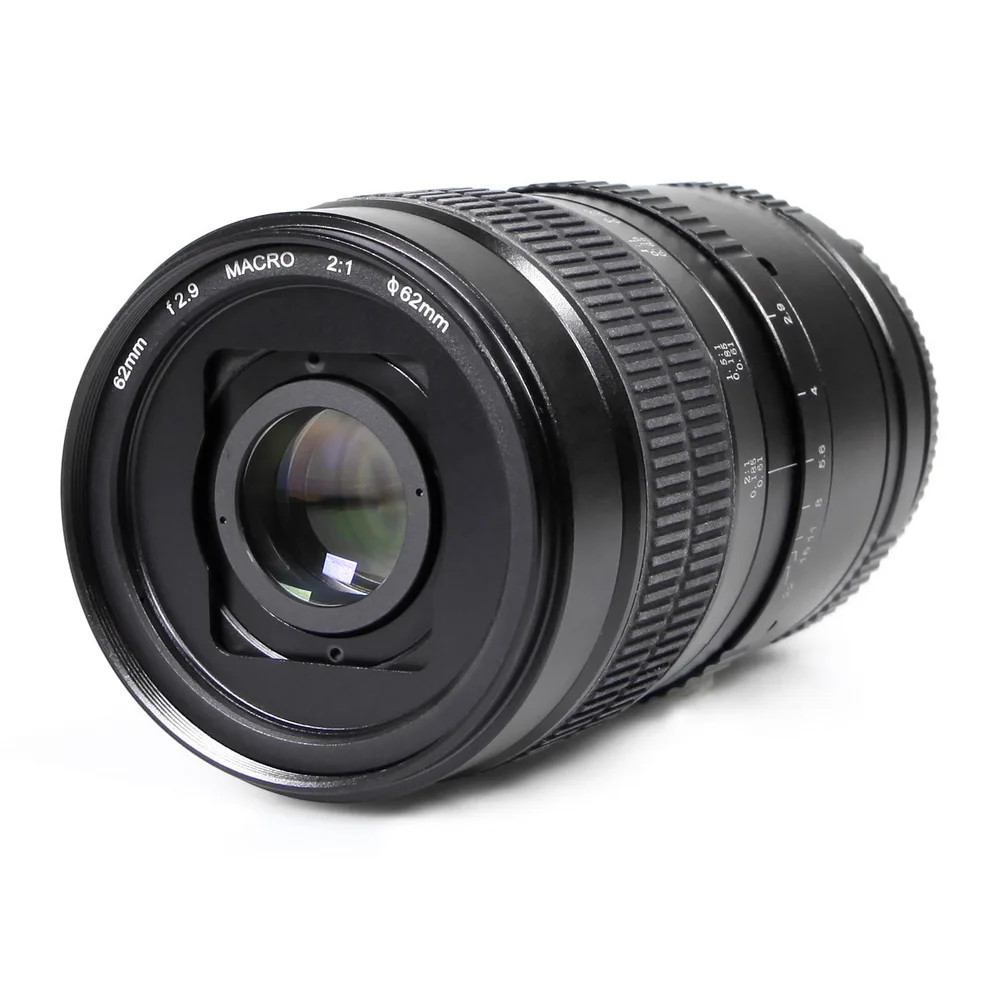 

Макрообъектив Meking 62 мм F2.9 2:1 2X Standard Prime Ultra для камеры APS-C DSLR с бесплатным фильтром CPL PK NEX M4/3 E, доступное крепление