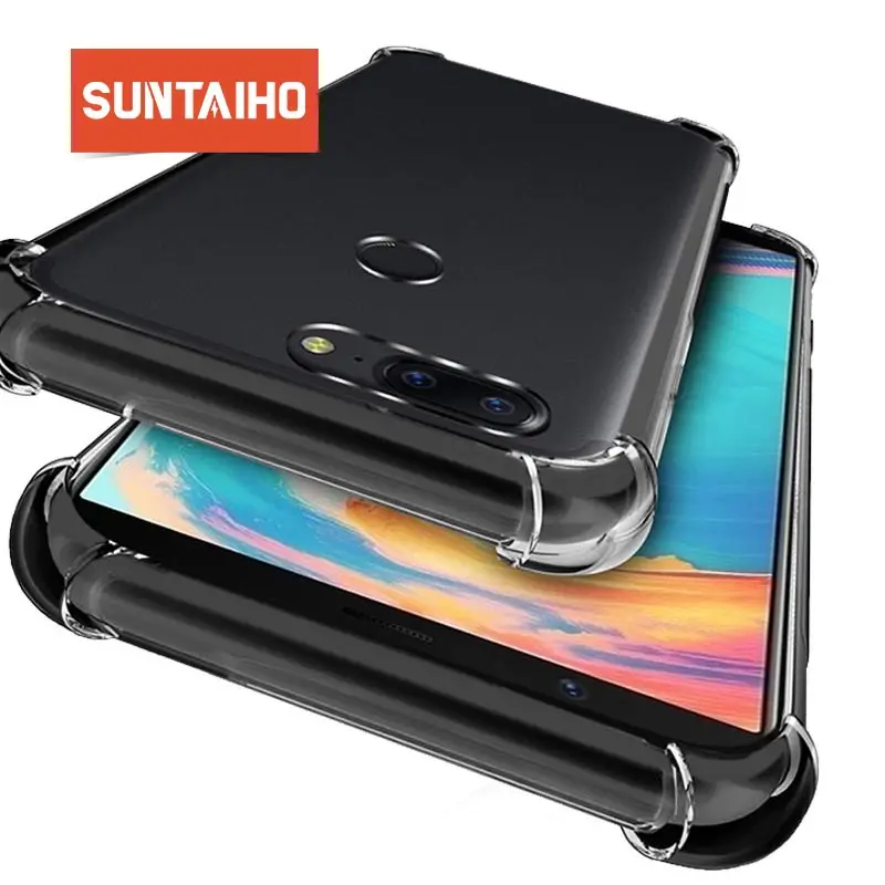 Suntaiho для Oneplus 7 pro Чехол 6 Прозрачный чехол телефона противоударный 5 T Мягкий