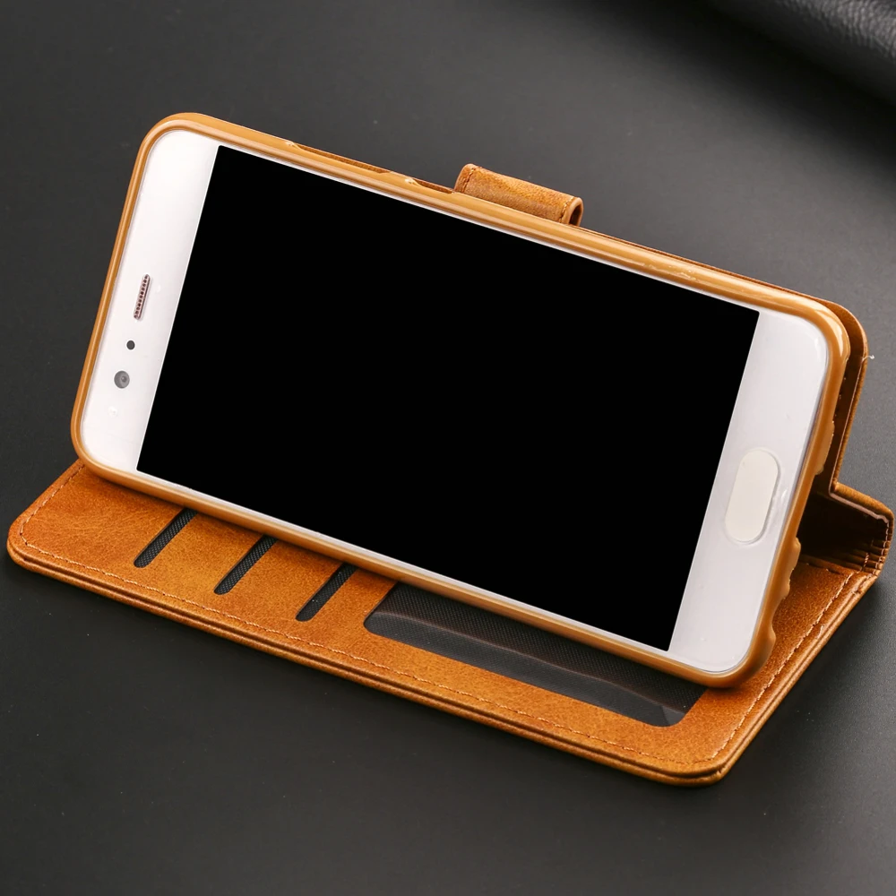 Leather flip case for huawei p10 lite phone plus cases cover wallet card holder book | Мобильные телефоны и аксессуары