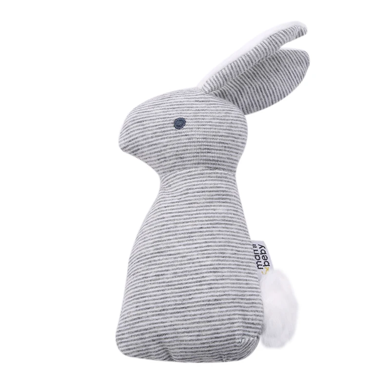 Детские погремушки игрушки животных милый кролик ручной колокольчики плюшевые