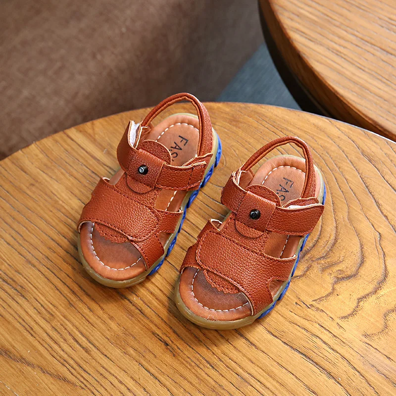 Детские сандалии летние резиновые пляжная обувь одноцветное Цвет мальчик