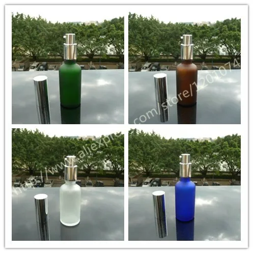 50 мл прозрачный/синий/зеленый/коричневое матовое стекло флакон для лосьона с