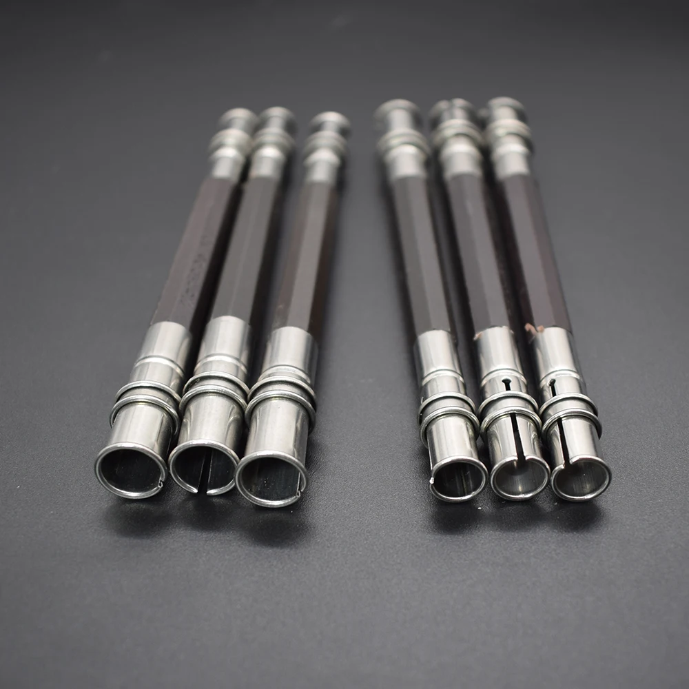 

Hot Selling 5pcs Adjustable Pencil Extender Lengthener Holder Art Writing Tool Double Head 133mm