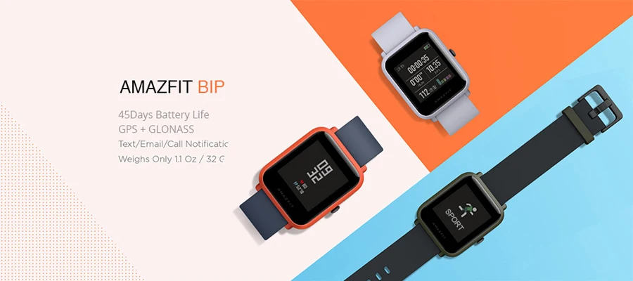[Английская версия] Xiao mi Hua mi Amazfit Bip BIT PACE Lite Youth mi Fit IP68 Водонепроницаемые Смарт-часы с ГЛОНАСС+ gps на английском языке