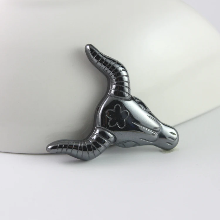 Горячая Распродажа модная гематитовая Подвеска В Форме Головы Быка аксессуары diy