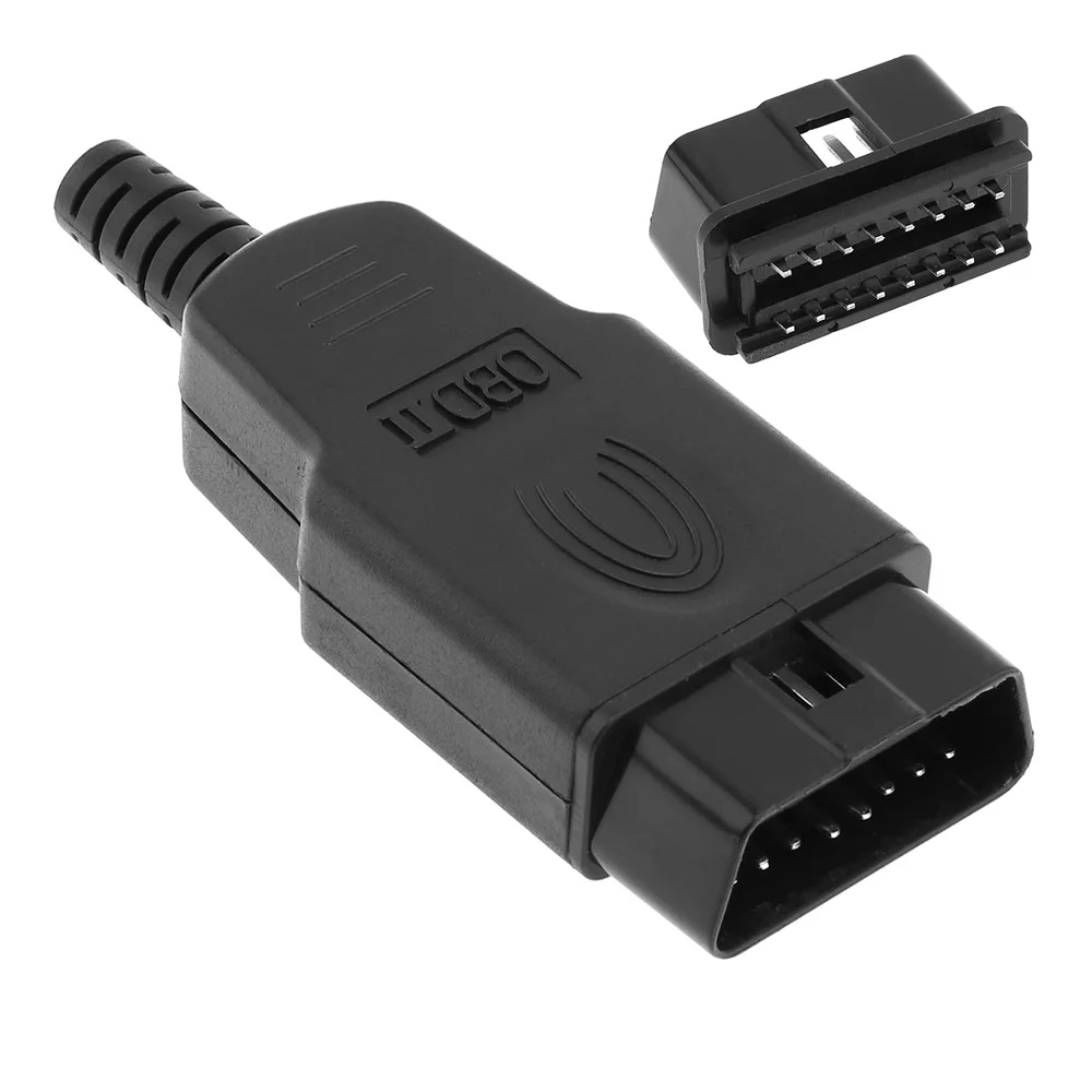 OBD II DIY 16pin Мужской Удлинительный кабель для открытия диагностических кабелей