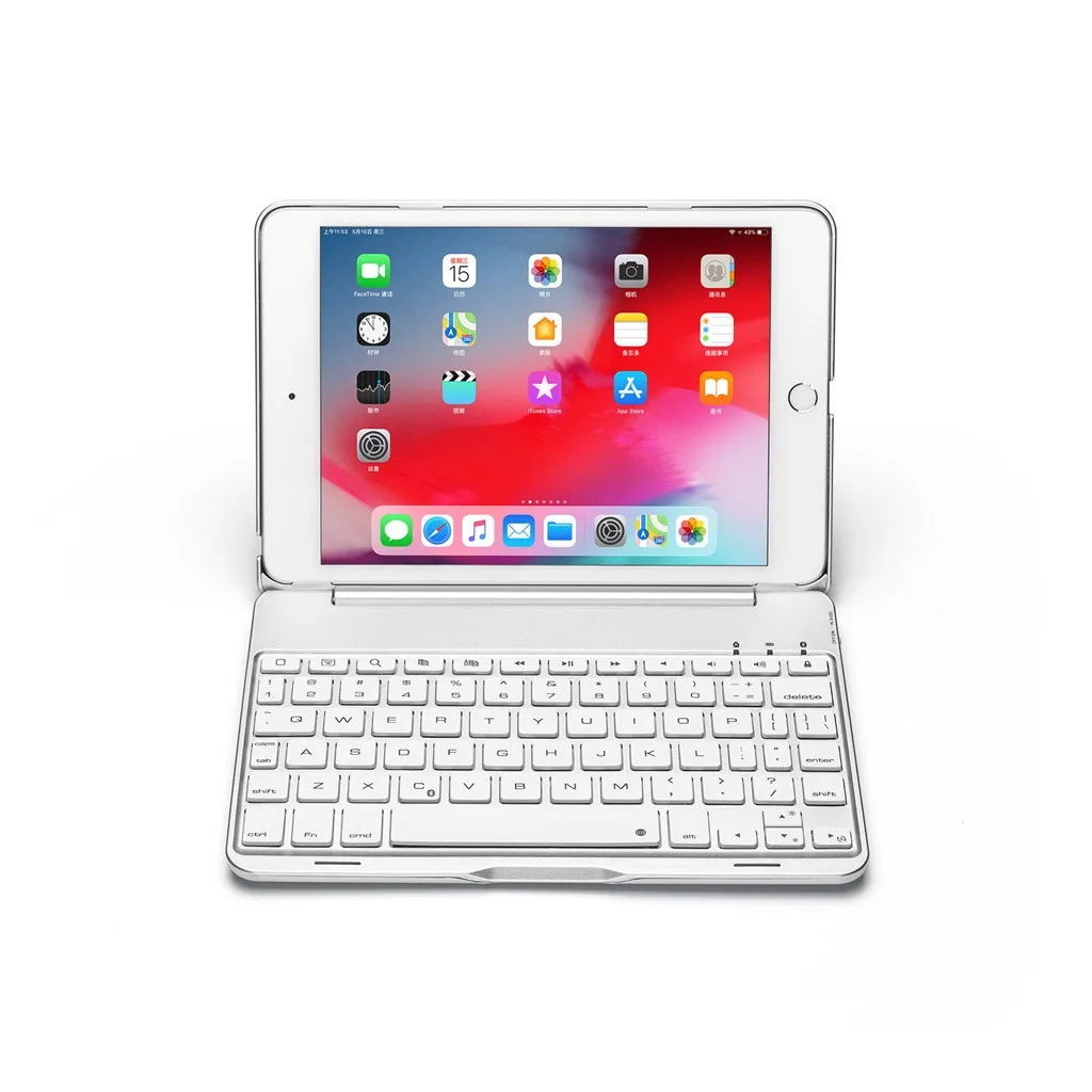 VOBERRY складная клавиатура Беспроводная для IPad Mini 5/4 7,9 чехол Беспроводная Bluetooth подсветка клавиатура крышка клавиатура Ipad Mini#2