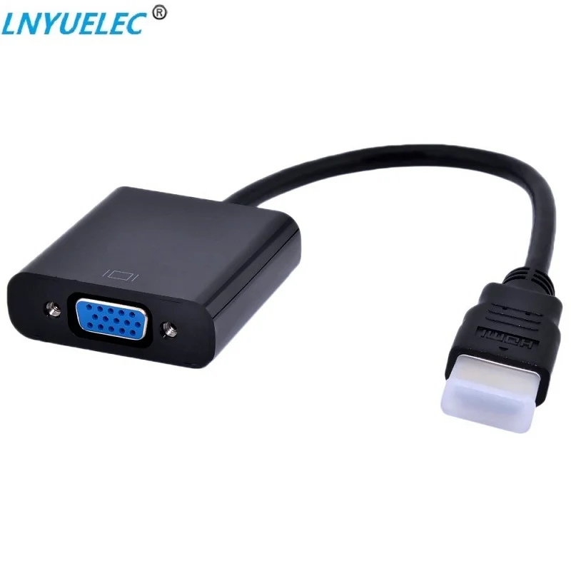Высококачественный адаптер HDMI-VGA папа-мама преобразователь 1080P цифро-аналоговый