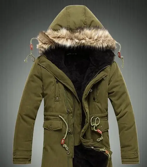 2019 зимняя Военная армейская однотонная парка с подкладкой модная теплая плотная