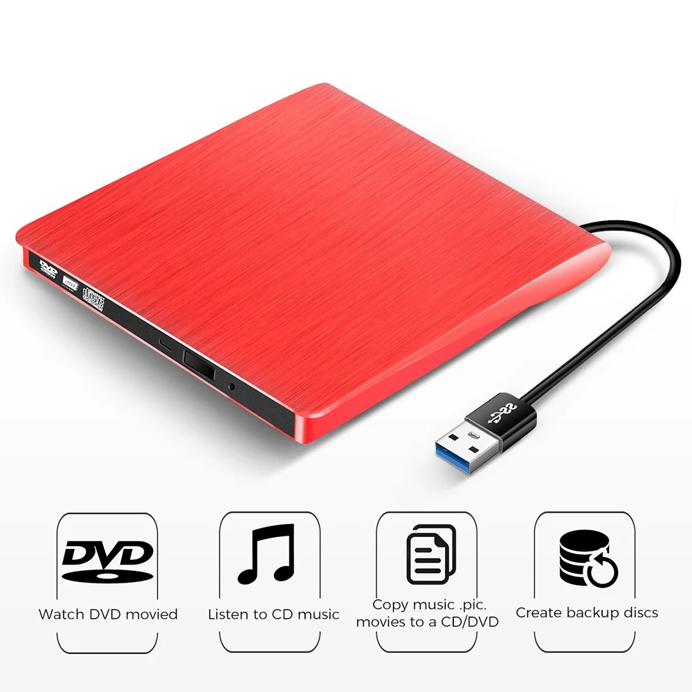 USB 3 0 DVD-привод YiYaYo устройство для записи компакт-дисков внешний проигрыватель