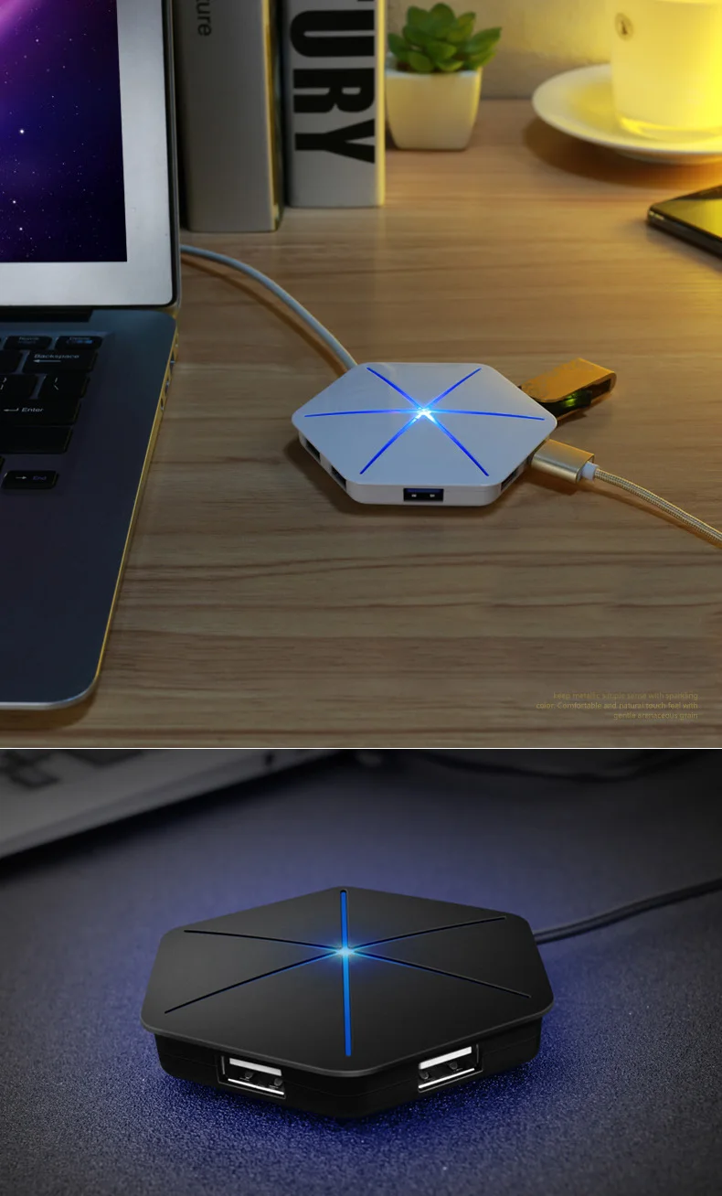ICE COOREL USB 3,0 2,0 концентратор высокой Скорость Внешний 6 Порты и разъёмы Usb разветвитель с микро Usb Интерфейс SD/TF Card Reader для портативных ПК