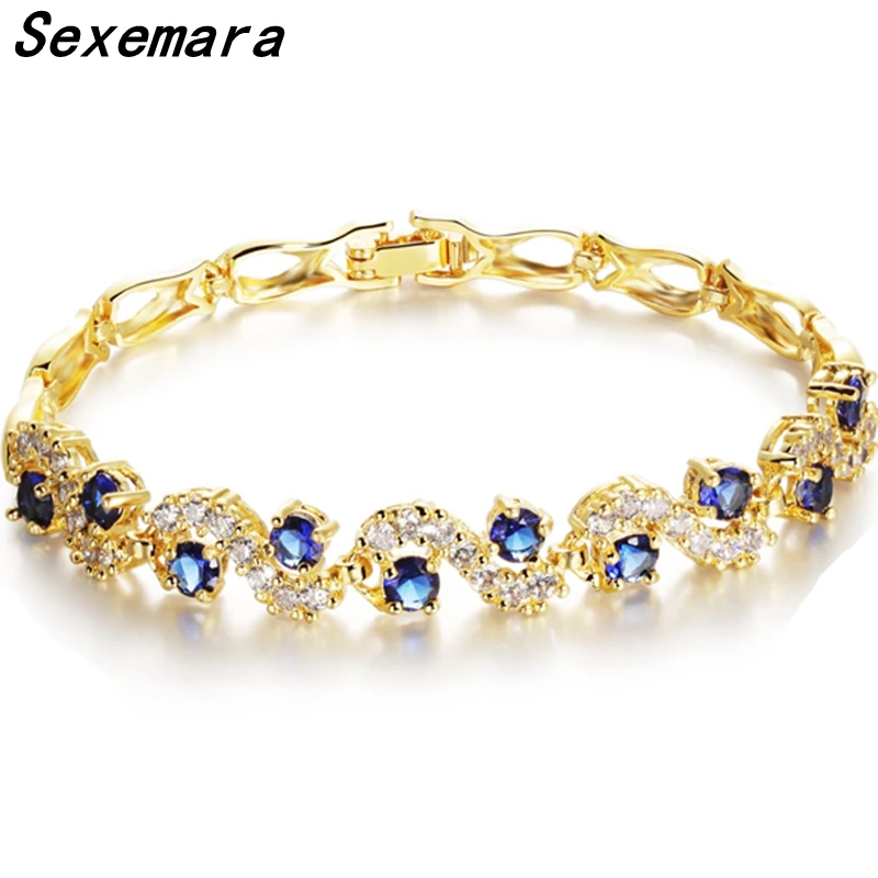 meidi Luxury AAA Cubic Zirconia Tennis Bracelets For Women Crystal Zircon Inlay Charms Bracelet Bride Wedding Jewelry | Украшения и