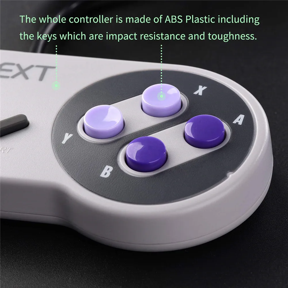 2 шт./компл. проводной usb джойстик для ПК компьютер Snes USB PC геймпад Nes игровой