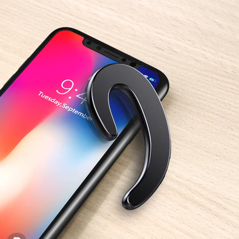 Костная проводимость беспроводная гарнитура Висячие Наушники автомобиль Bluetooth