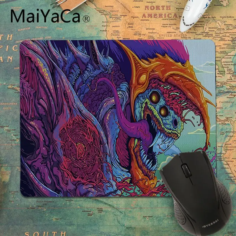 Небольшой резиновый коврик для мыши MaiYaCa с обоями hyper beast 4k под заказ ноутбуков и