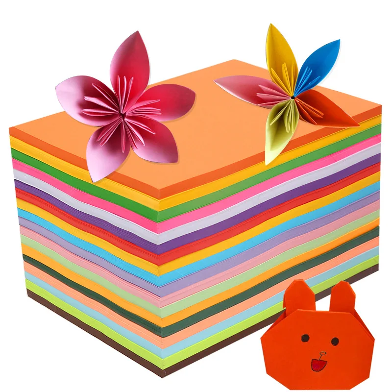 80gsm 100pcs A4 Colorful Kraft Paper DIY Handmade Card Making Craft High Quality Copy Thick Paperboard Cardboard | Дом и сад