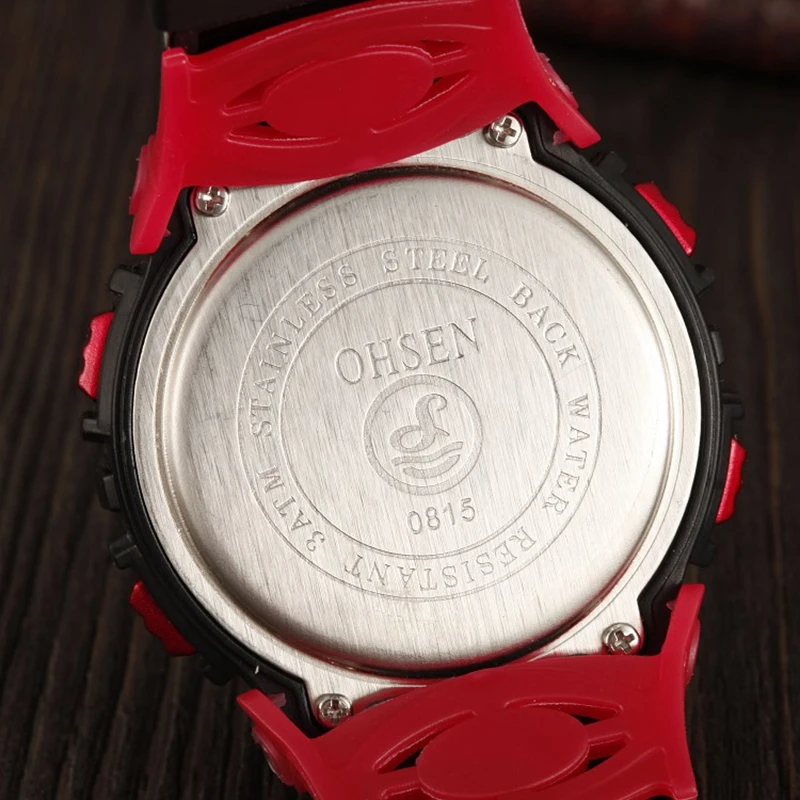 НОВЫЙ OHSEN модные брендовые спортивные часы наручные Обувь для мальчиков ребенок
