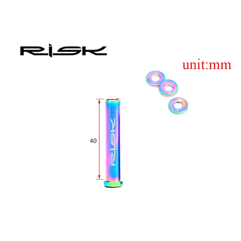 M6 40 rainbow Риска M6* 10/15/20/25/30/40 мм Титан шоссейный велосипед C тормозной винты суппортов для Shimano 105/ULTEGRA/DURA ACE дисковые велосипедные тормозные винты - Цвет: M6 40 rainbow