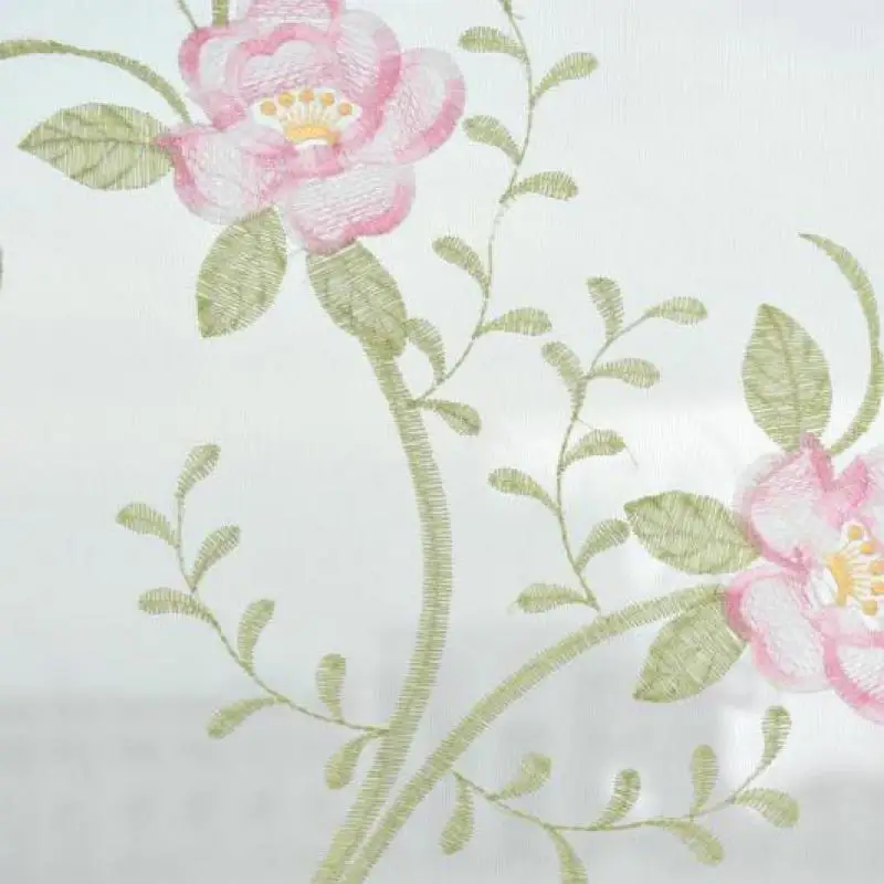 Новая пасторальная занавеска с воздушными шарами пионами вышивкой для окон