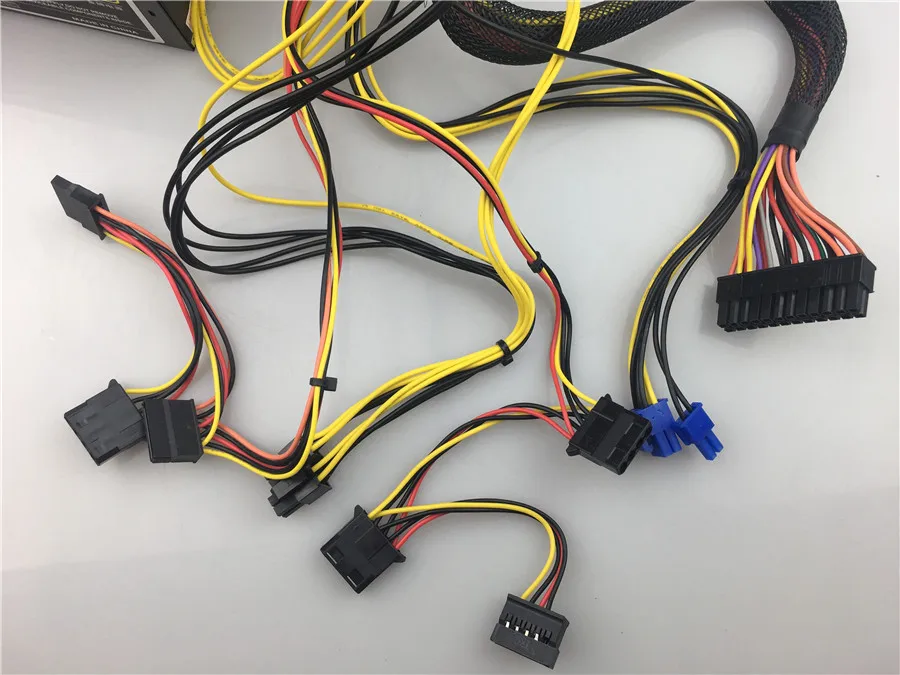 600 Вт ТИХИЙ 120 мм вентилятор 600 ATX 12 В PSU PC блок питания модульный SLI вентилятор с подсветкой для высококлассной компьютерной конфигурации ПК макс 700 Вт