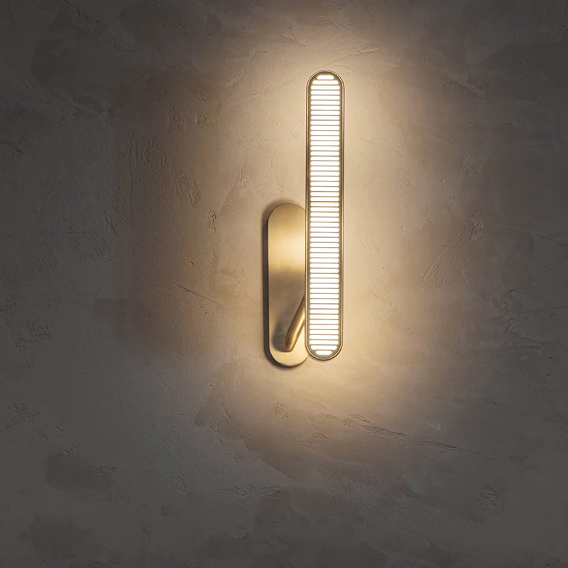 Скандинавский короткий медный настенный светильник бра украшение для рук
