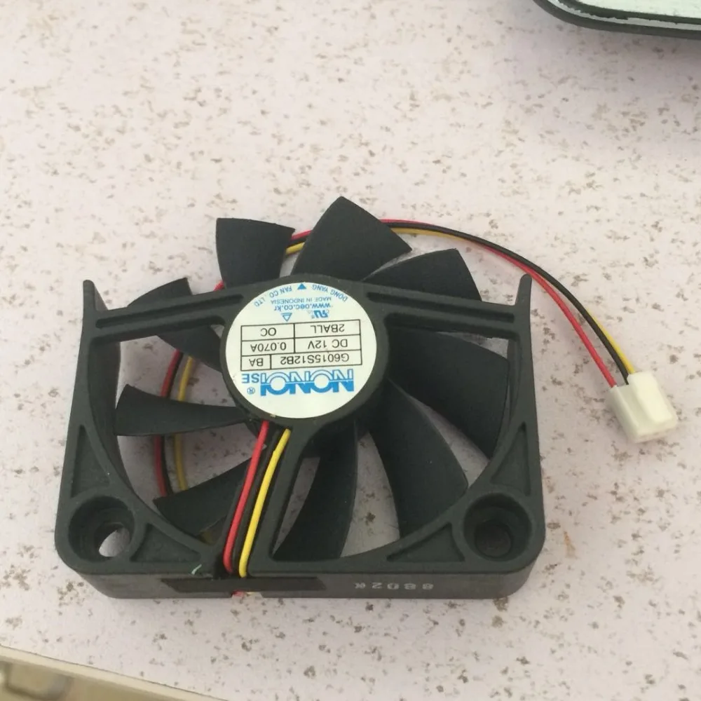 

Original NONOISE G6015S12B2 AG 12V 0.070A three-line DLP TV cooling fan