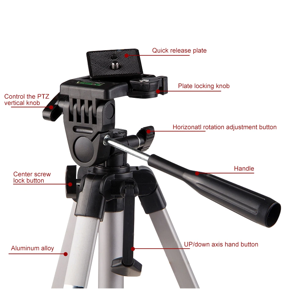 Мини штатив Трипод ALUMOTECH для цифровой зеркальной фотокамеры смартфона студийной