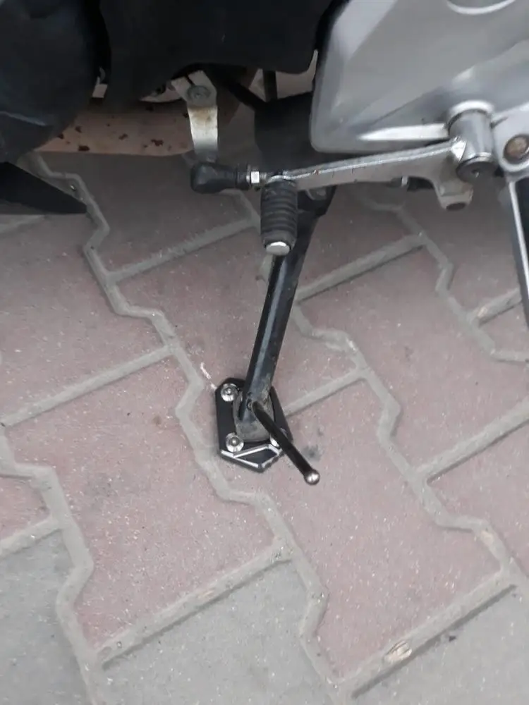 CNC алюминиевая подножка, боковая подставка, пластина для увеличения, ножная пластина, боковая подножка, удлиняющая Накладка для Honda CB500F 2013