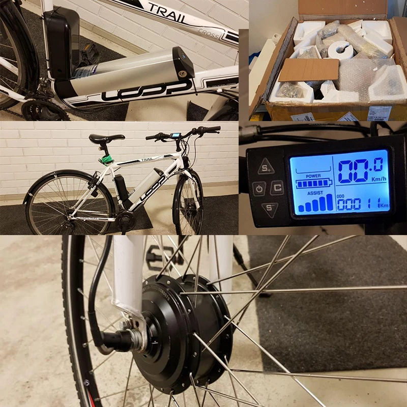 

36V 250W-500W E Bike Conversion Kits Electric Bicycle Motors Battery Samsung 36V 12ah Electric Motor Wheel Bicicleta Electrica