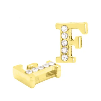 Бесплатная доставка 130 шт 8 мм стразы на одной половине Позолоченные A Z буквы